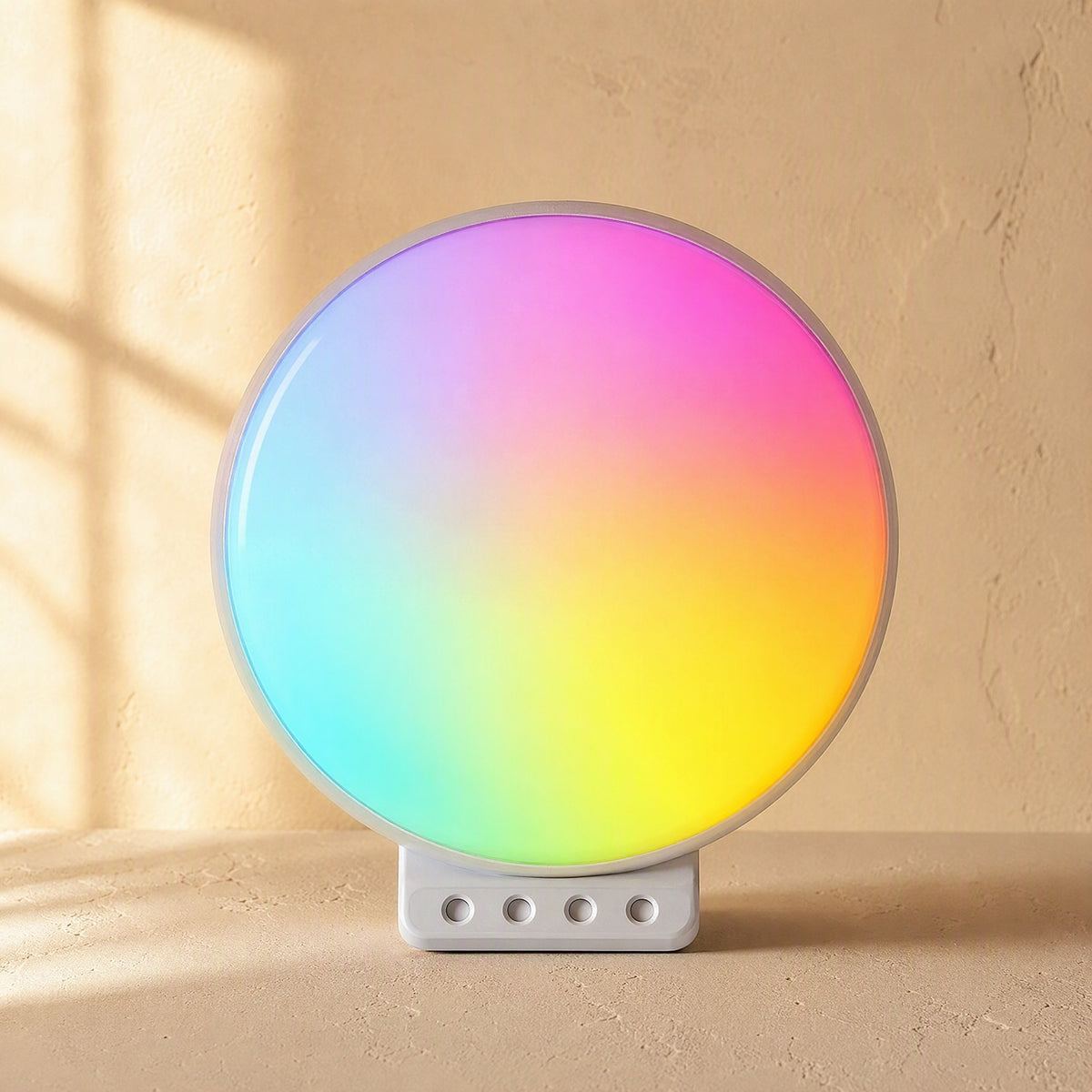 Sunchime™ Sunrise Sunset Alarm Clock With Wireless Charging, material and detail close-up