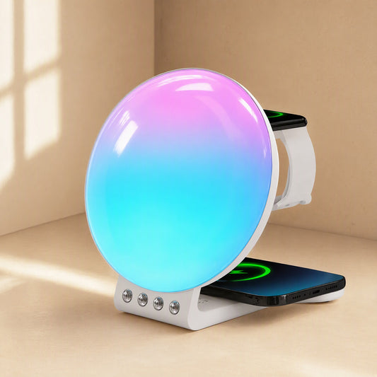 Sunchime™ Sunrise Sunset Alarm Clock With Wireless Charging