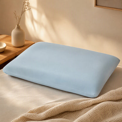 Silkchill™ Ice Silk Cooling Pillowcase, styled close view