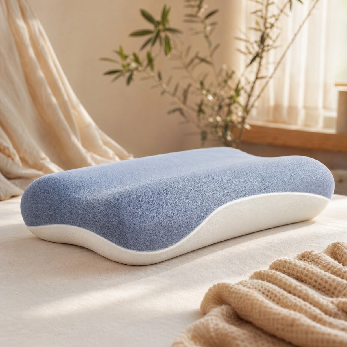 Dreamform™ Memory Foam Pillow Core, styled close view