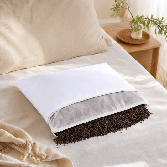 Innloft™ Hotel Pillow Core Liner Cover in a calm home setting
