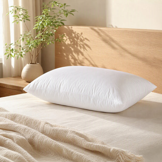 Neckloft™ Cotton Neck Support Pillow Core in a calm home setting