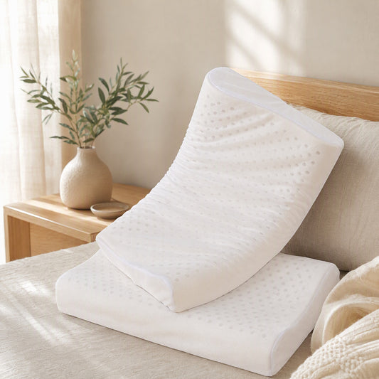 Meshbreeze™ Breathable Mesh Latex Pillow Cover in a calm home setting