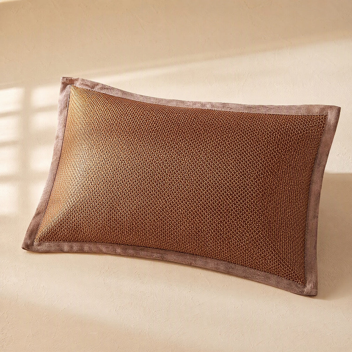 Dewslumber™ Ice Silk Summer Pillowcase, material and detail close-up