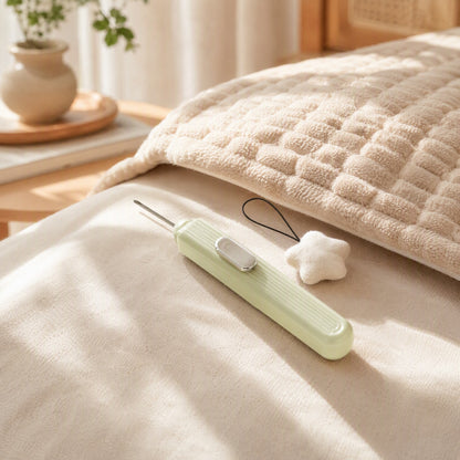 Bedtack™ ABS Quilt Cover Fixer in a calm home setting