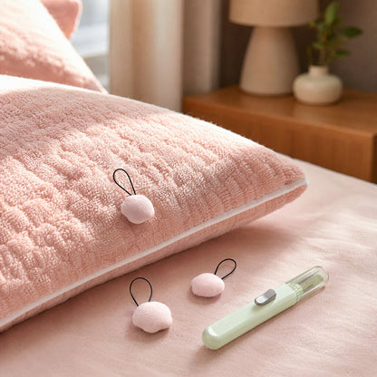 Bedtack™ ABS Quilt Cover Fixer, styled close view