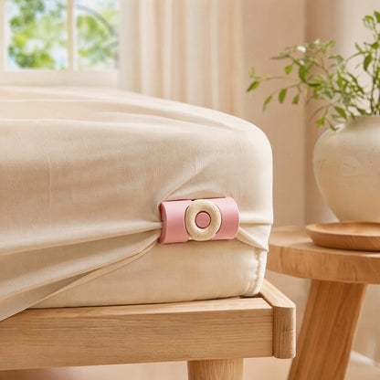 Sheetlock™ Plastic Bed Sheet Fixer Clip in a calm home setting