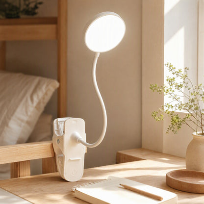 Clipglint™ Touch Desk Lamp With Clip in a calm home setting