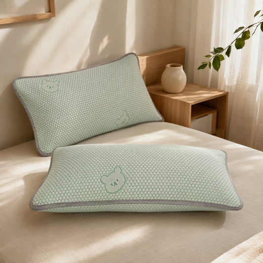 Fiberhush™ Polyester Fiber Pillowcase Pair in a calm home setting