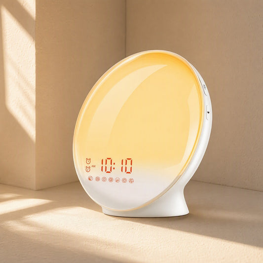 Glowrise™ Wake-Up Alarm Clock Table Lamp