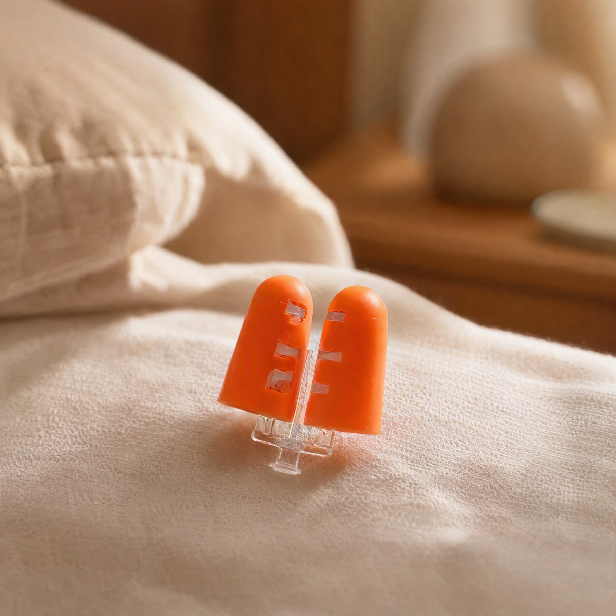 Soundsoft™ Noise Reduction Earplugs, styled close view