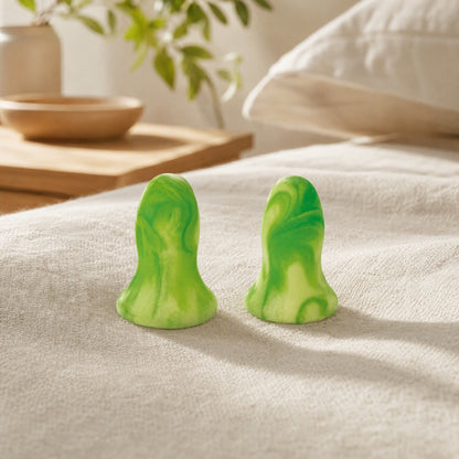 Quietfit™ Foam Noise-Reducing Earplugs in a calm home setting