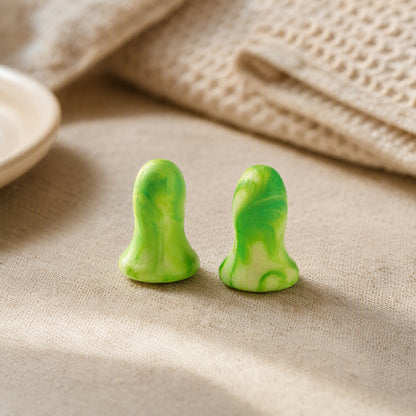 Quietfit™ Foam Noise-Reducing Earplugs, styled close view