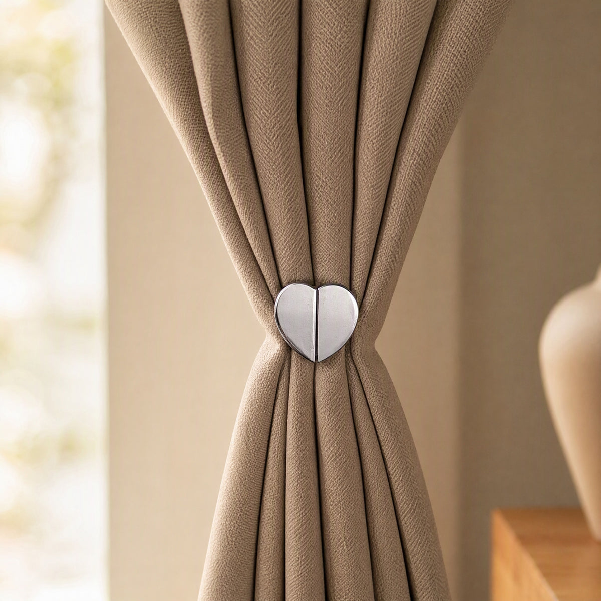 Shadeclip™ Blackout Curtain Magnetic Clips, styled close view