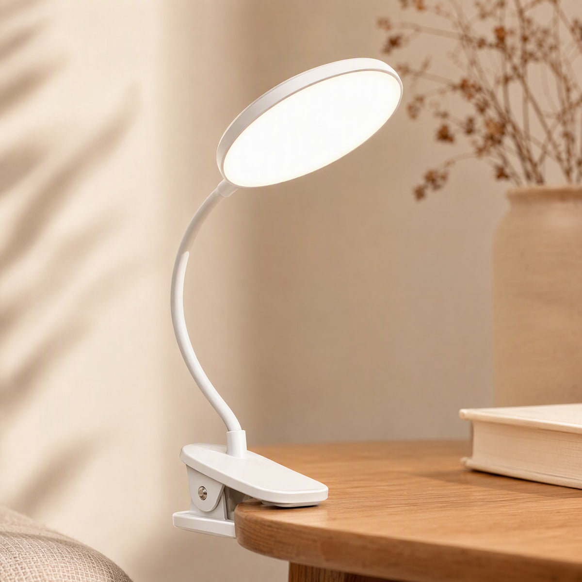 Cliplume™ Clip-On LED Desk Lamp, styled close view