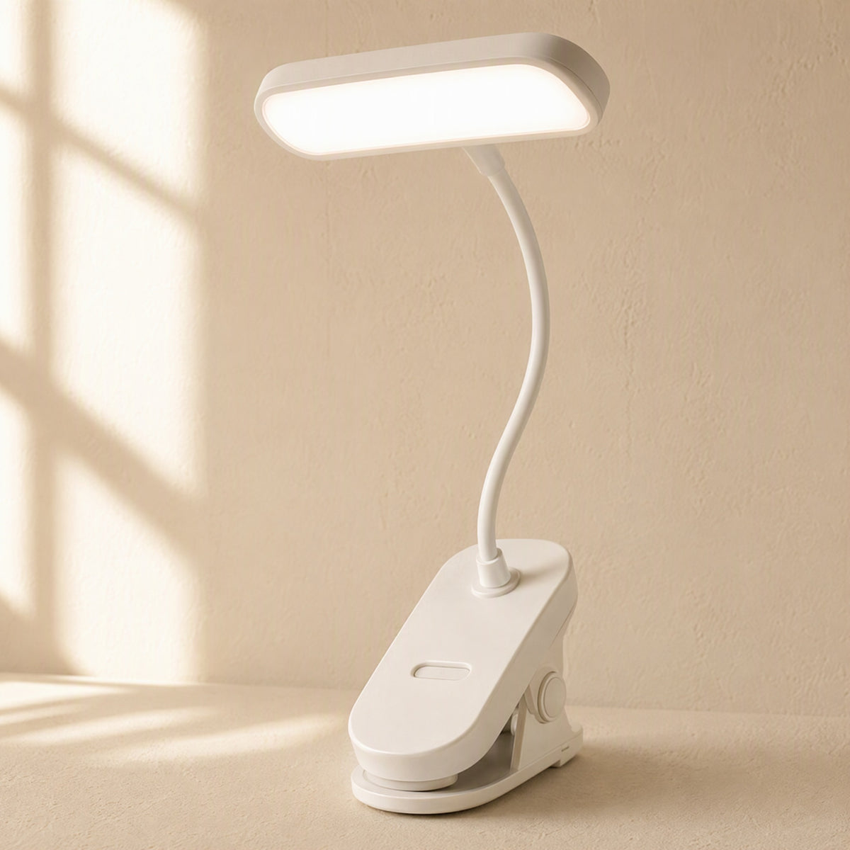 Voicelight™ Clip-On Desk Lamp With Voice Control, material and detail close-up