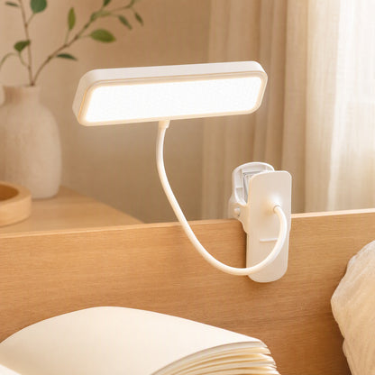 Voicelight™ Clip-On Desk Lamp With Voice Control in a calm home setting