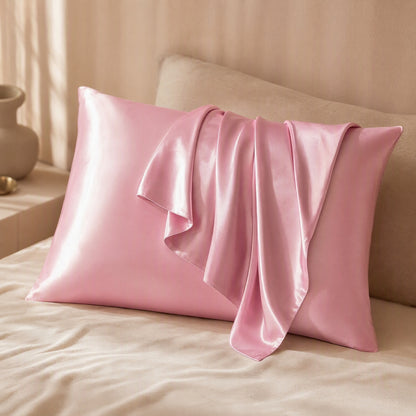 Satinfall™ Satin Pillowcase, 51 × 76 cm, styled close view
