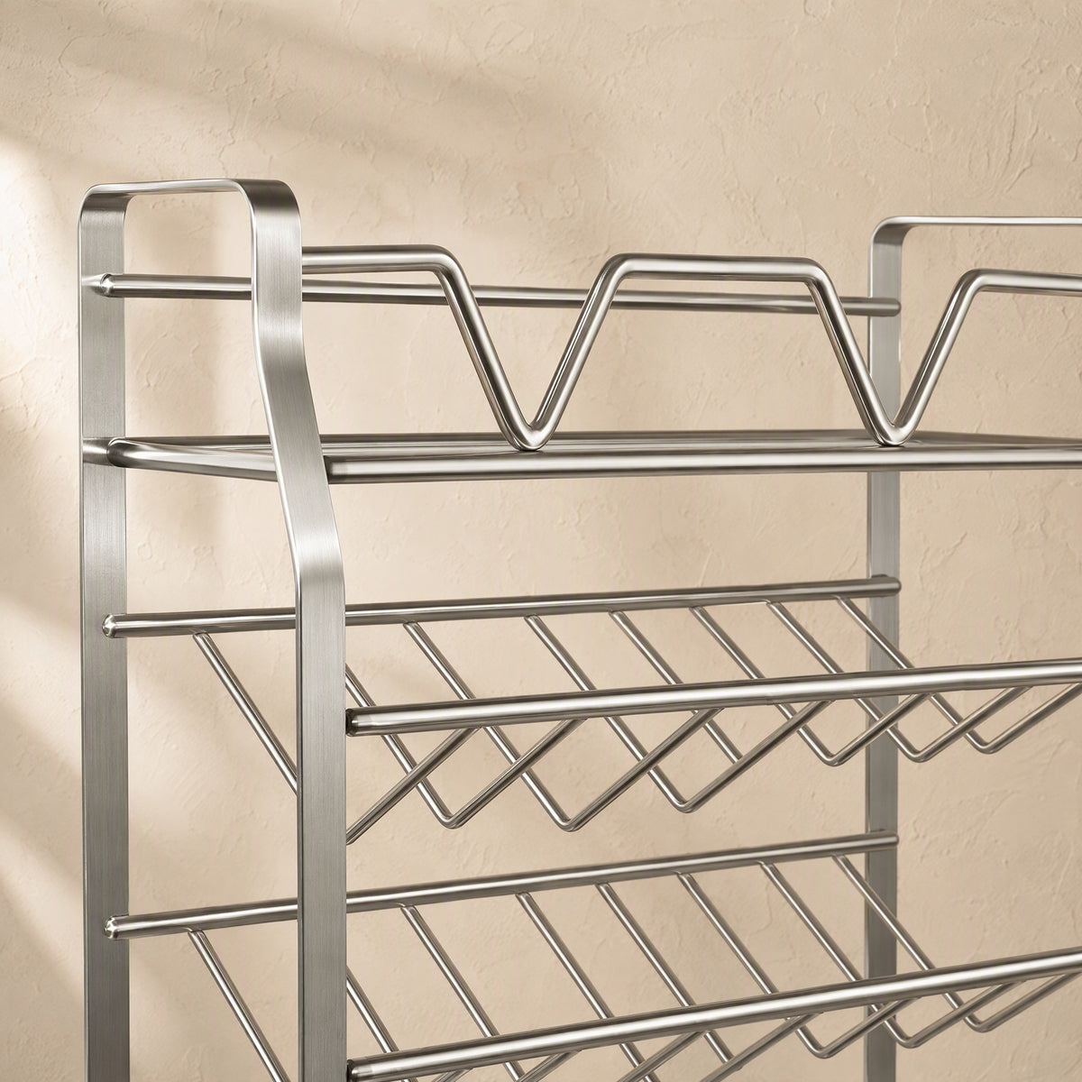 Spicerow™ Stainless Steel Countertop Seasoning Rack, material and detail close-up