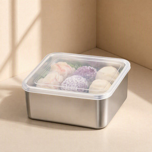 Mealsquare™ Stainless Steel Square Lunch Box