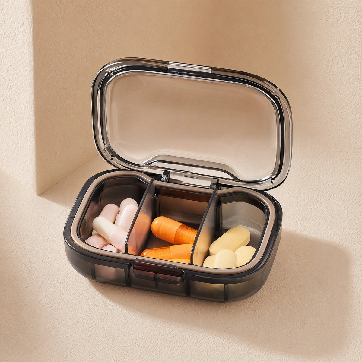 Pillvault™ Polystyrene Medicine Box With Flip Lid