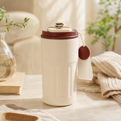 Steelsteep™ 316 Stainless Steel Thermos Cup in a calm home setting
