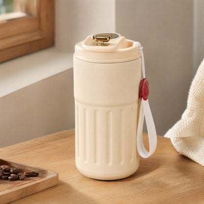 Steelsteep™ 316 Stainless Steel Thermos Cup, styled close view