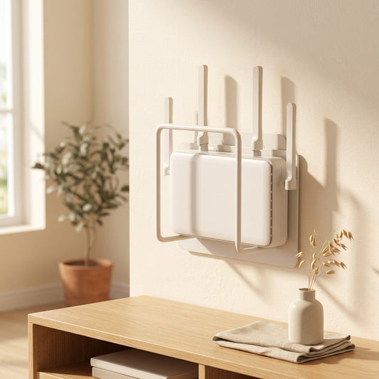 Ironspan™ Metal Wall-Mounted Storage Rack in a calm home setting