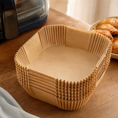 Frynest™ Air Fryer Baking Paper Liners, styled close view