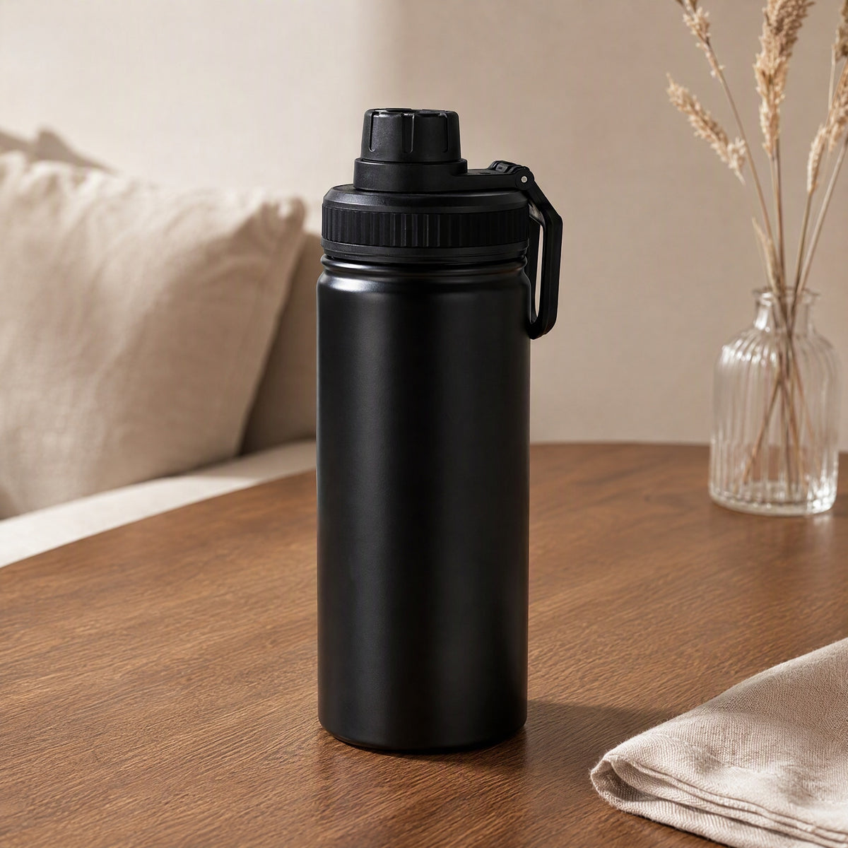 Cupcraft™ 304 Stainless Steel Thermos Cup, styled close view