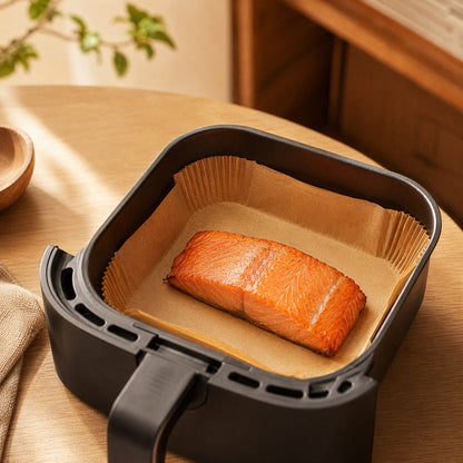 Greasefit™ Rectangular Greaseproof Air Fryer Paper, styled close view