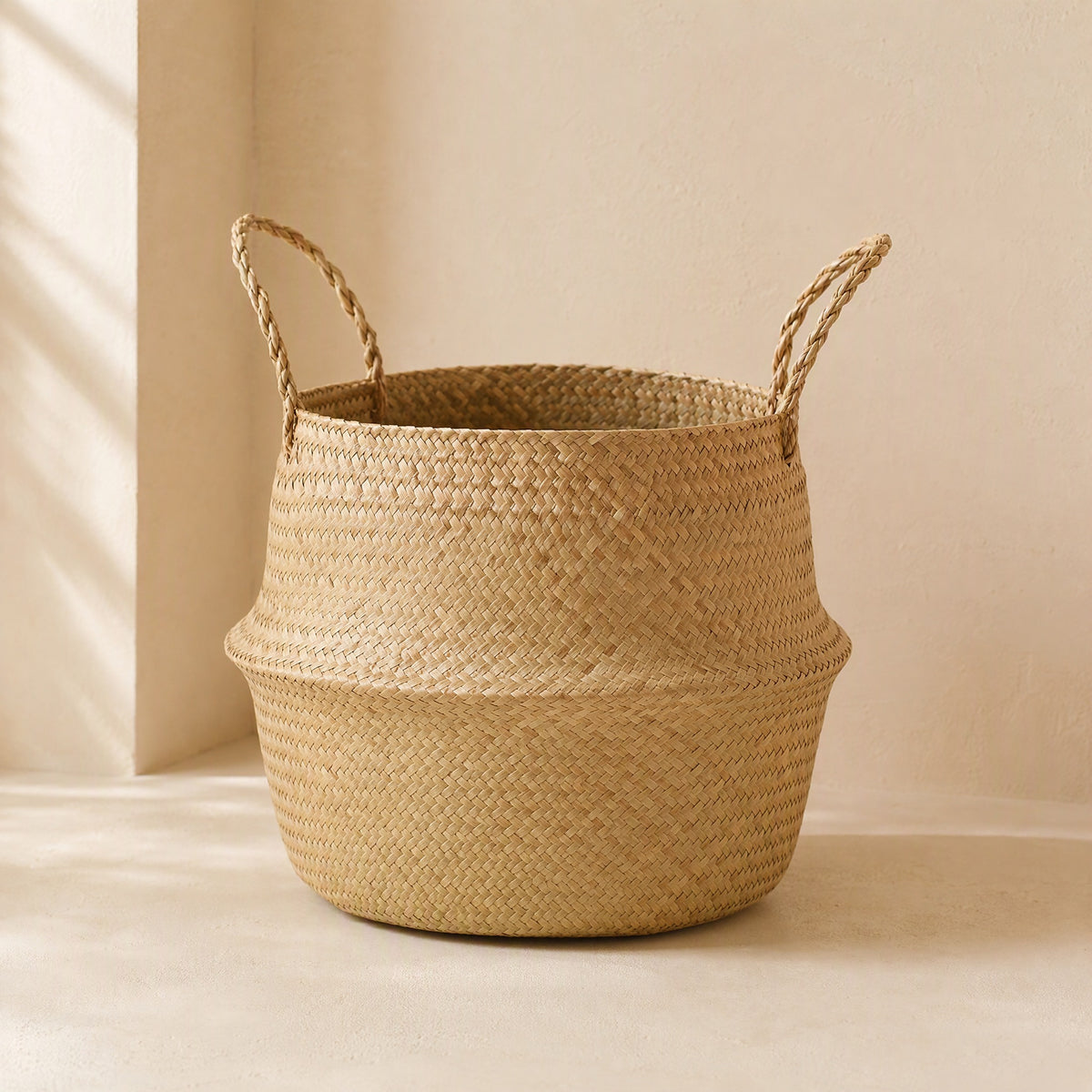 Reedbloom™ Straw Woven Flower Pot Basket