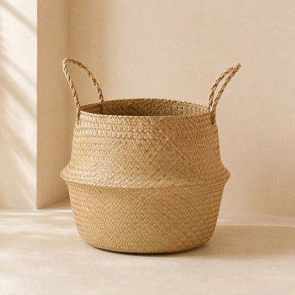Reedbloom™ Straw Woven Flower Pot Basket