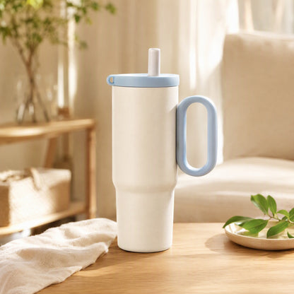 Warmflask™ 316 Stainless Steel Thermos Cup in a calm home setting