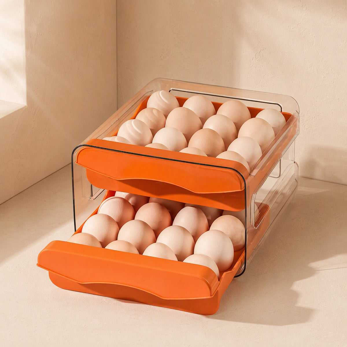 Eggkeeper™ Transparent Double-Layer Egg Storage Box