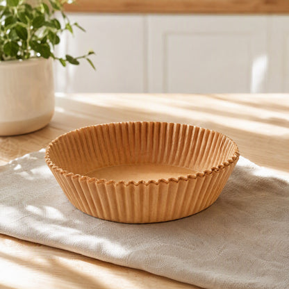 Siliguard™ Air Fryer Silicone Paper Liners in a calm home setting