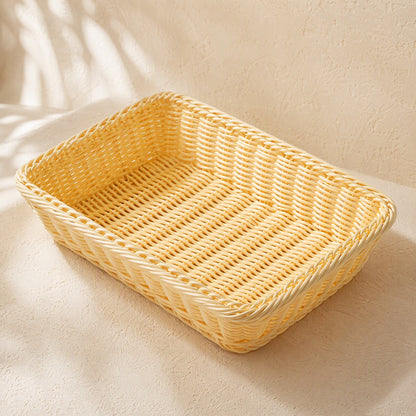 Fruitkeep™ Rectangular PP Fruit Storage Basket, material and detail close-up
