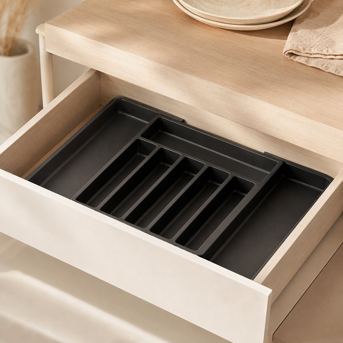 Polybin™ Polypropylene Drawer Storage Box, styled close view