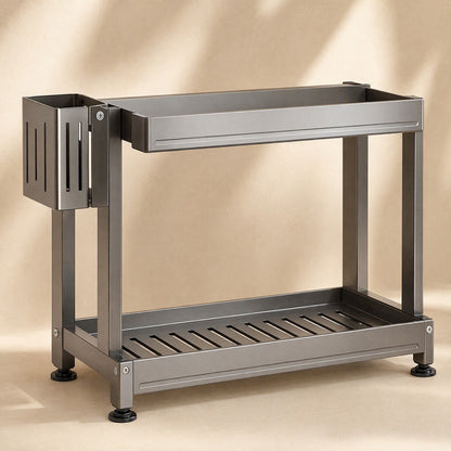 Spicehold™ Stainless Steel Seasoning Rack, material and detail close-up