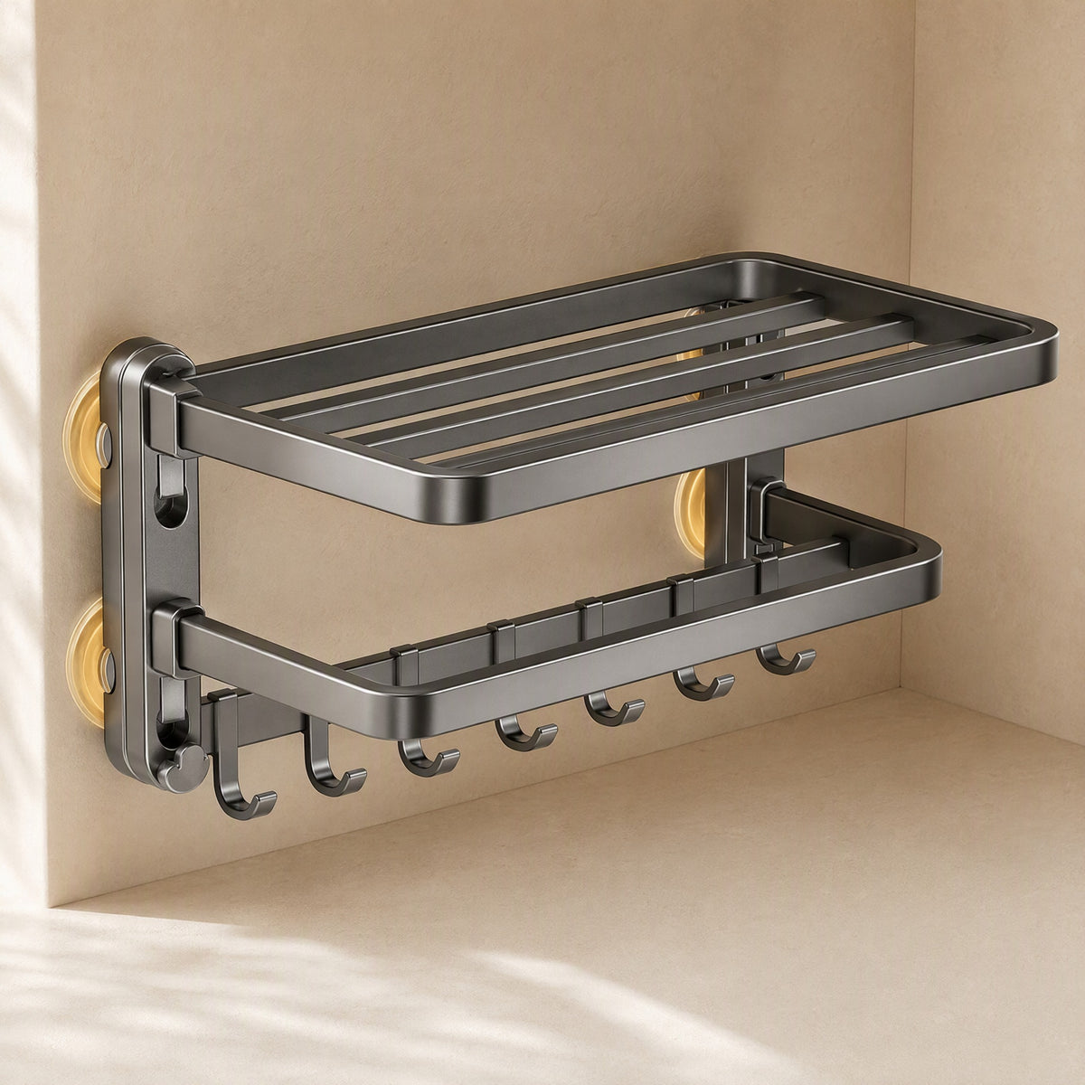 Pressrail™ Suction Cup Towel Rack