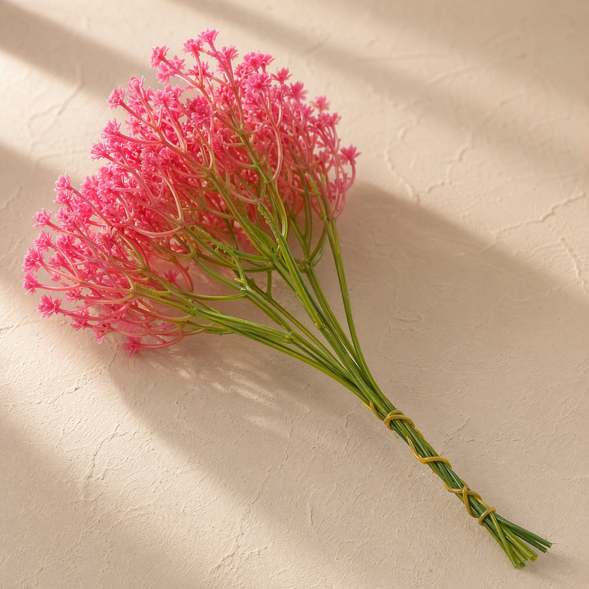 Babybloom™ 5-Fork Plastic Gypsophila Flower, material and detail close-up