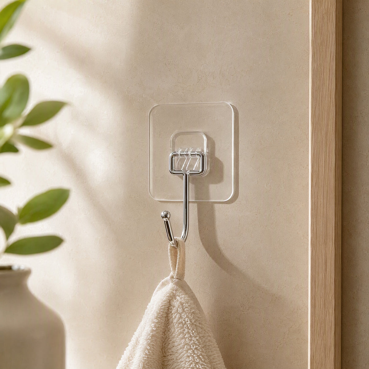 Wallstick™ PVC Adhesive Wall Hook in a calm home setting