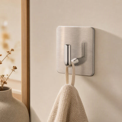 Steelhook™ 201 Stainless Steel Wall Hook, styled close view