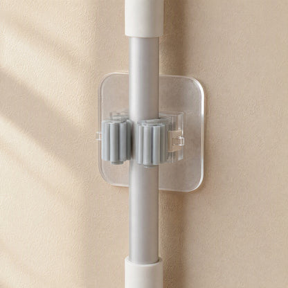 Mophold™ Plastic Adhesive Mop Holder Hook, material and detail close-up