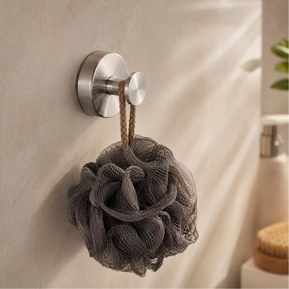 Grippeg™ Stainless Steel Suction Cup Hook, styled close view