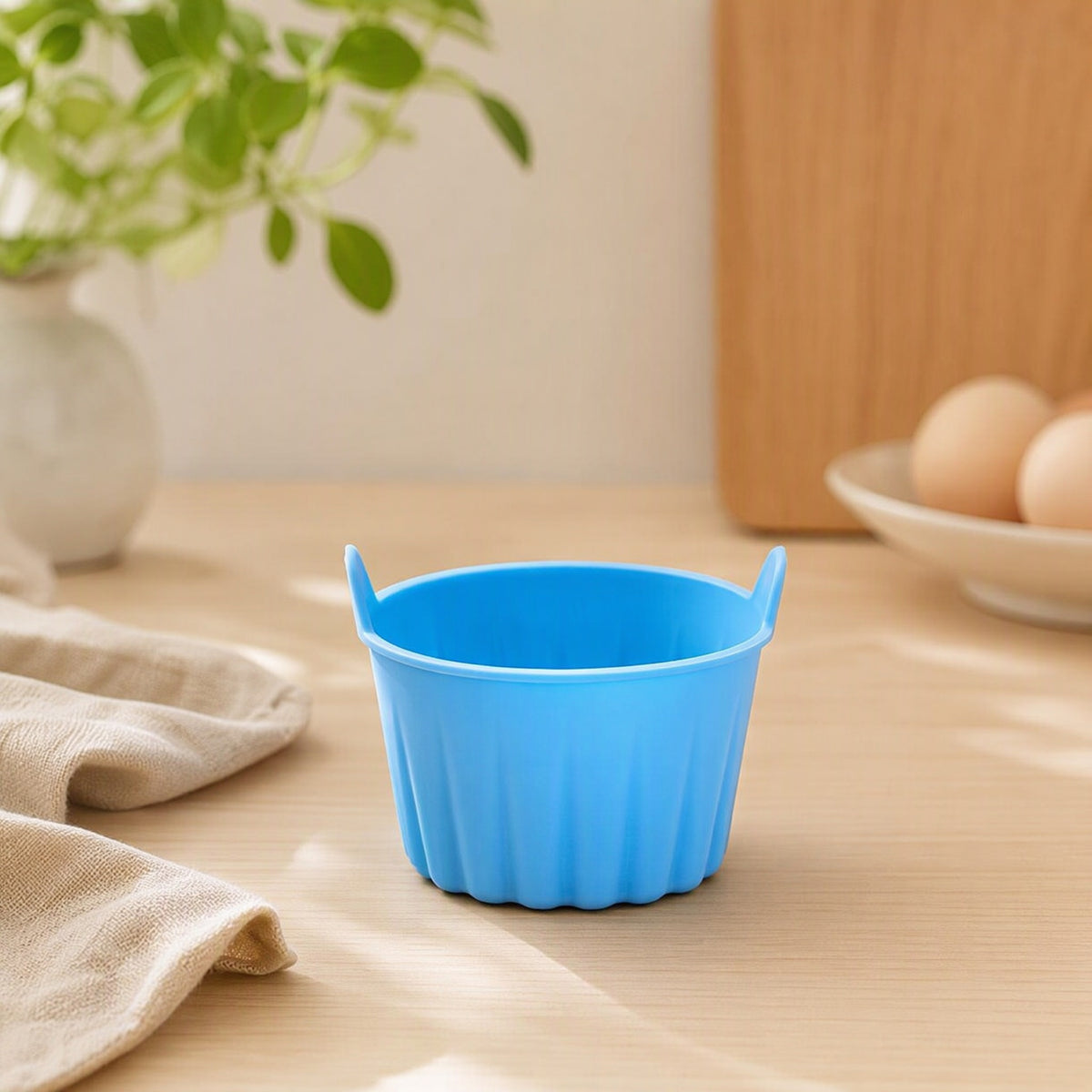 Airform™ Round Silicone Cake Mold for Air Fryer in a calm home setting