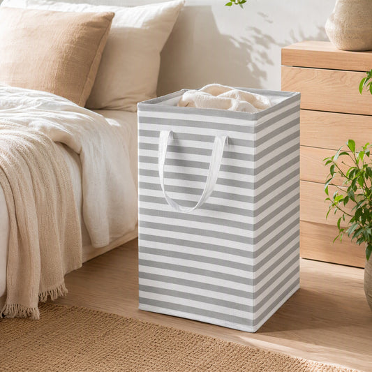 Washnest™ Canvas Laundry Storage Basket in a calm home setting