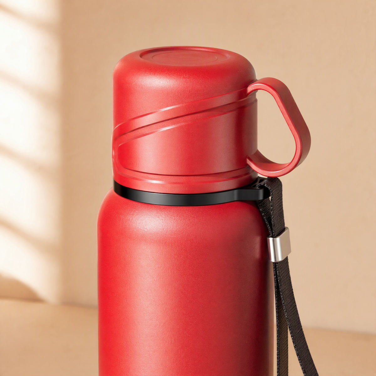 Teasteep™ Double-Lid Tea-Separation Water Bottle, material and detail close-up