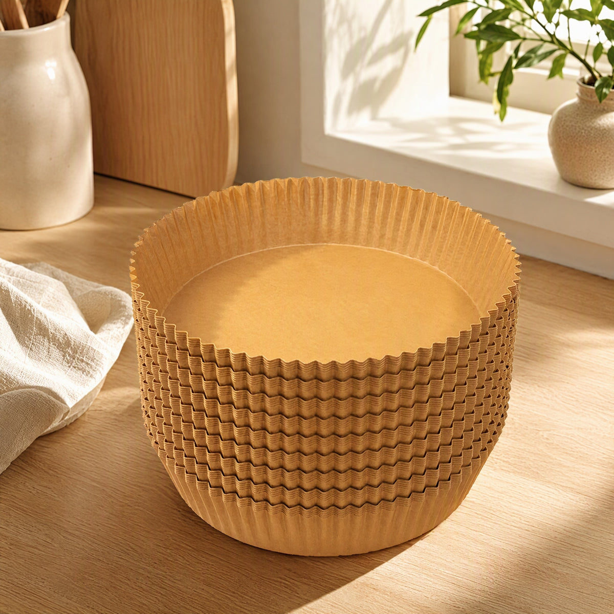 Bakeease™ Air Fryer Baking Paper in a calm home setting