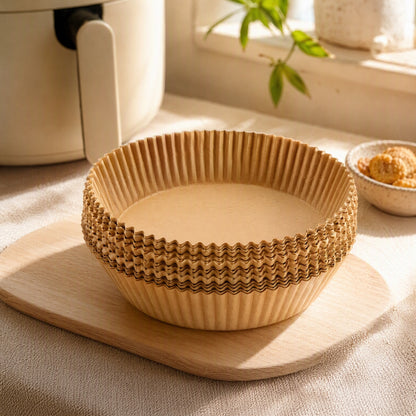 Frycrisp™ Air Fryer Greaseproof Baking Paper in a calm home setting